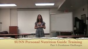 SUNN Personal Nutrition Guide Training Video Part 3 & 4