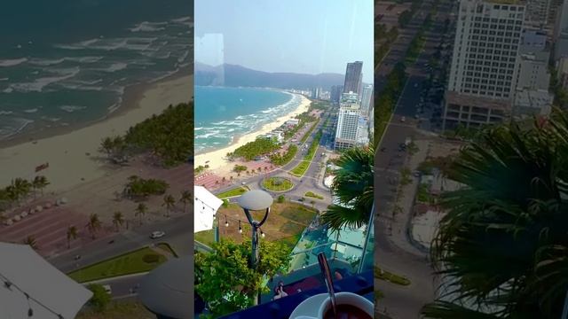 Afternoon teaAfternoon tea with this amazing view 🏨🏞️🌴🌊 #mykhebeach #danang #🇻🇳 #vietnam