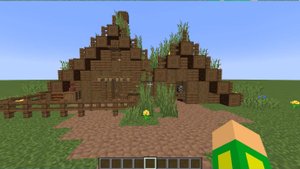 Битва строителей в майнкрафт с сестрой.