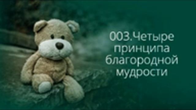 003 Четыре принципа благородной мудрости самореализации смотреть онлайн