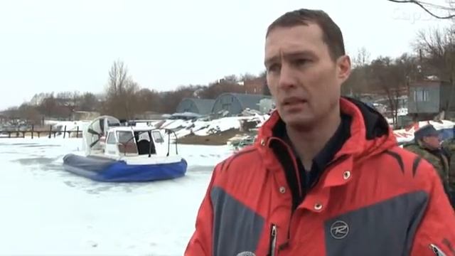 Спасение рыбака зимой