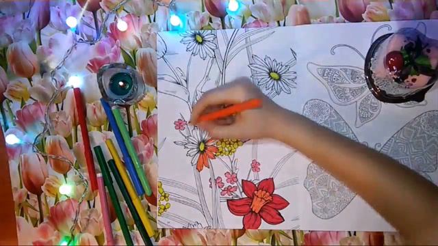 Раскраска антистресс/первое видео😊😊