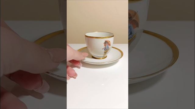 Кофейная пара Лимож антикварная Le Tallec / 279242.
