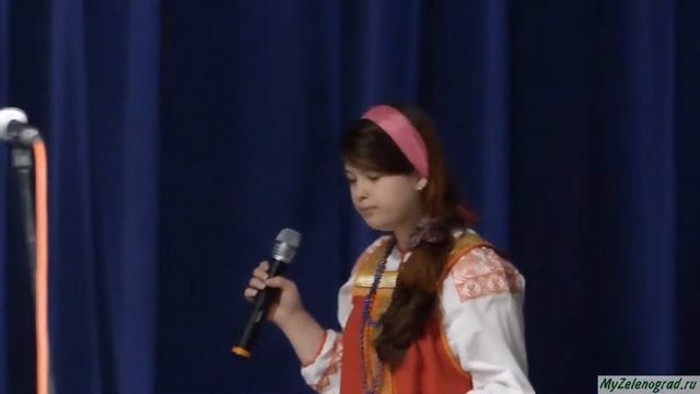 "Мамины глаза". Исполняет Анастасия Таранова (школа №854)