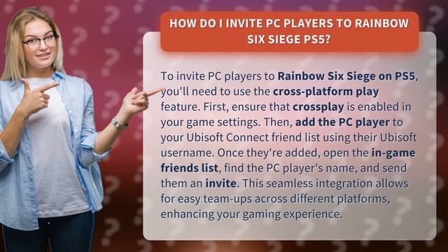 How do I invite PC players to Rainbow Six Siege PS5? смотреть онлайн
