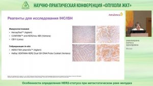 Особенности определения HER2 статуса при метастатическом раке желудка