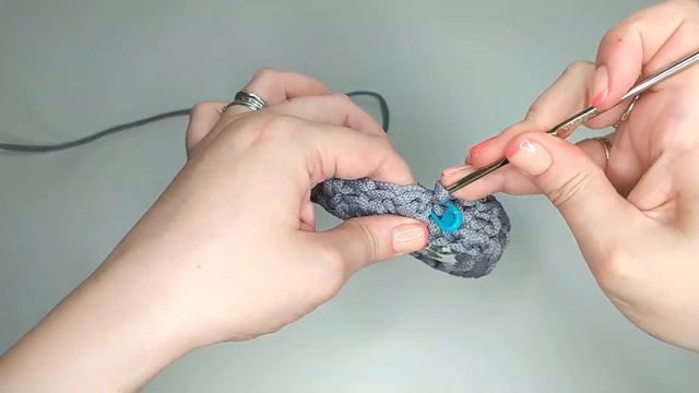 Летняя сумка из полиэфирного шнура. Вязание крючком