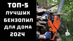 🔥 ТОП-5 лучших бензопил для дома 2024 💪 Недорогие и качественные бензопилы до 10000 рублей