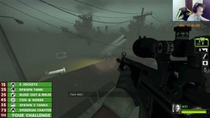 Left 4 Dead 2 - Bleed Out + Fog + Solo + Expert (Hard Rain)