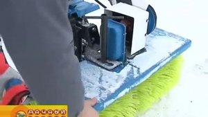 Борьба со снегом при помощи мотоблока НЕВА