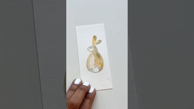 Part 3: Spring and Easter theme Bunny Watercolor Card | Easy DIY crafting | Painting for beginners