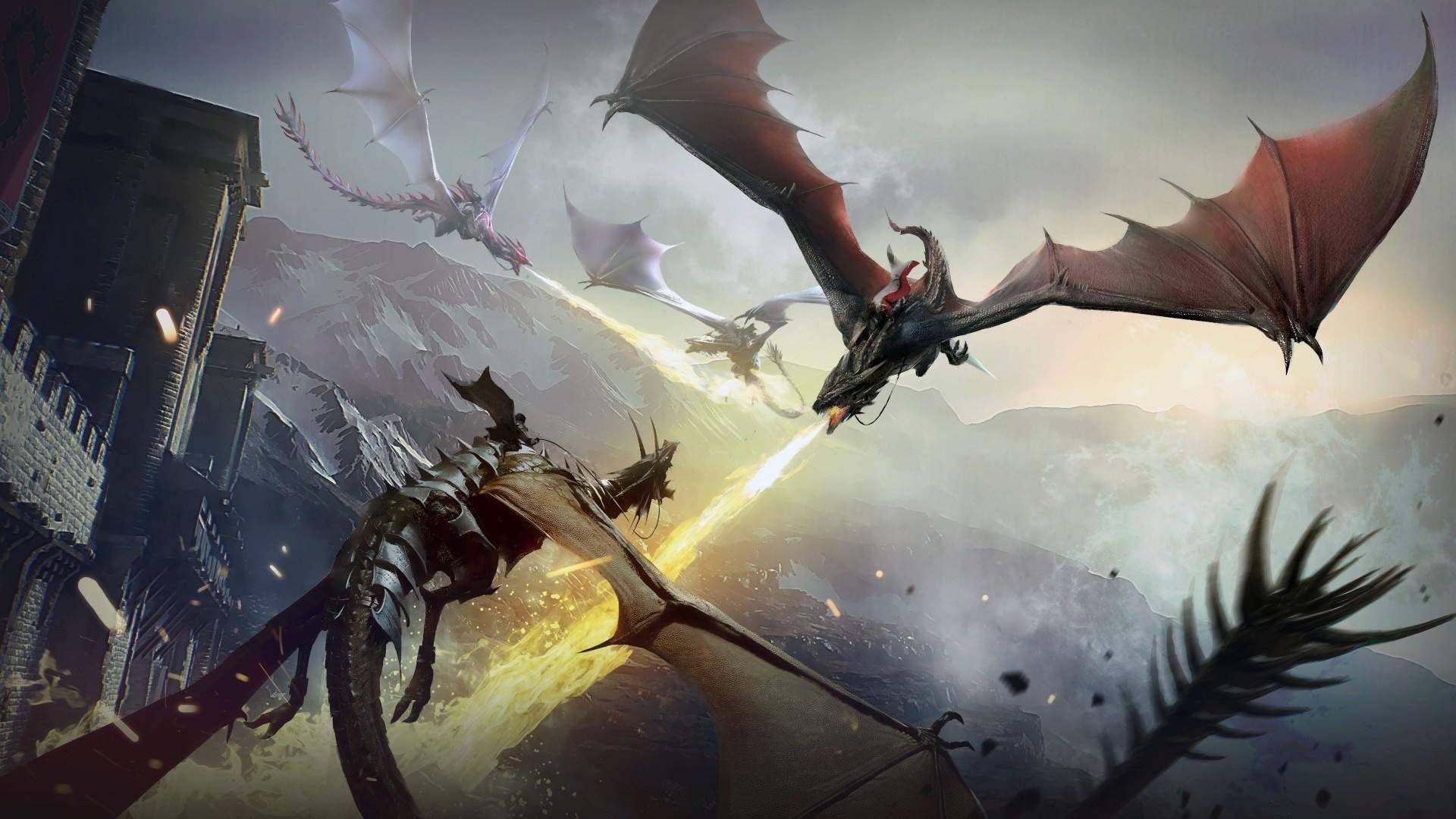 Битва на драконах почти как игра престолов Эпичная Битва Драконов в Century Age of Ashes