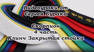 Видеоуроки от Сергея Бурака. Скорпион. 4 часть. Клинч. Закрытая стойка.