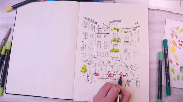 Яркий уголок Италии / Маркеры /  Speed Paint смотреть онлайн