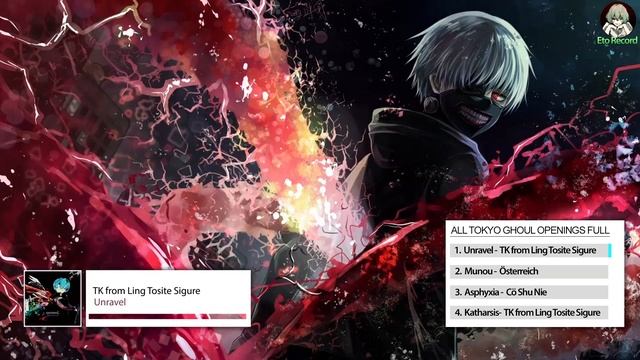 All Tokyo Ghoul openings full 1 HOUR VER (1-4) смотреть онлайн