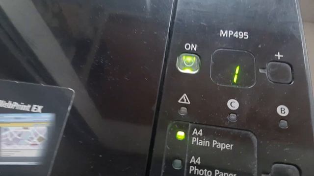 МФУ Принтер Canon Pixma MP 495 сброс счетчика чернил @EvgKrasnodar смотреть онлайн