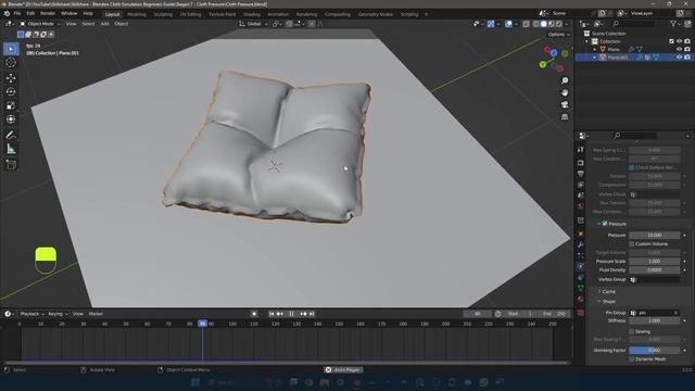 Master 3D Cloth Simulation - Blender - PIXXO 3D_7