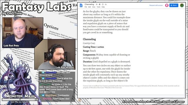 Fantasy Labs ~ Homework #2: Homebrew Spells with Permanent Effects [Community Concepts] смотреть онлайн