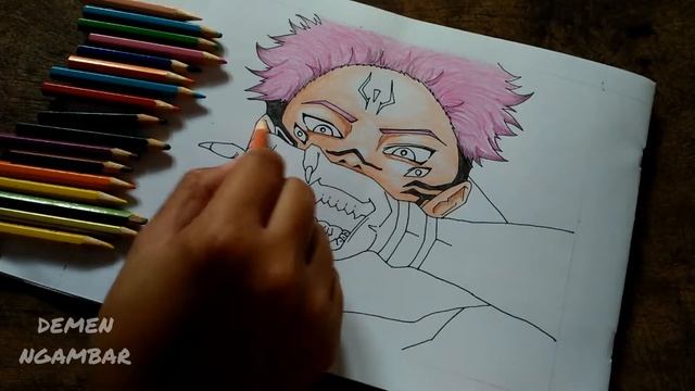 Drawing anime ITADORI YUJI | RYOMEN SUKUNA [ JIJITSU KAIZEN ] | #jujutsukaizen #anime #fanart #draw смотреть онлайн