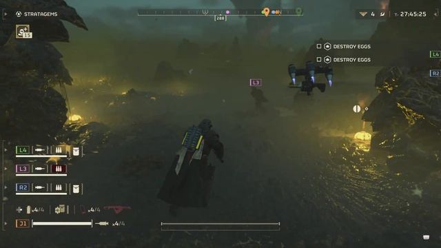 HELLDIVERS 2 Perfect mission challenge use Flamethrower смотреть онлайн