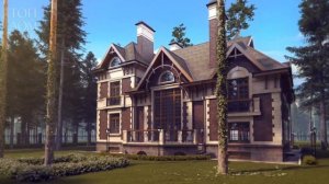 Проект двухэтажного коттеджа с мансардой