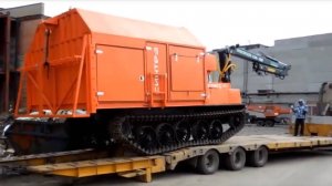 Погрузка на тралы сварочных агрегатов МСН-10АПС "СИНТЕЗ" (АСТ-4) . 1.