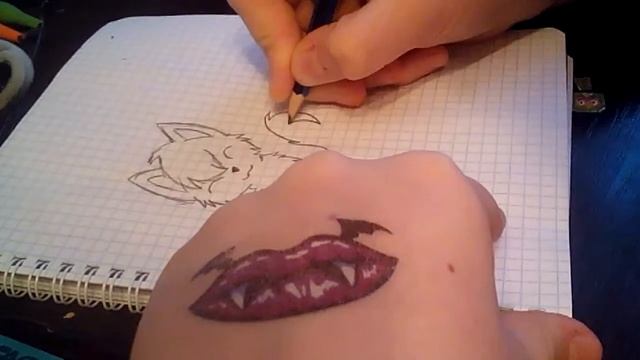 Рисую котёнка. Простите монтожа нет. смотреть онлайн