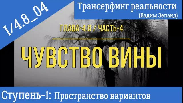 (Вадим Зеланд)Трансерфинг реальности I/4-8_04 (ступень-I, гл.4- ч.4). Чувство вины