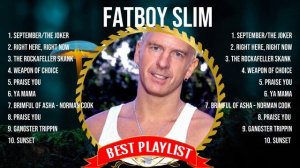 Fatboy Slim Best Songs Of All Time 💛💛 Captivating And Emotionally Moving Music To Calm Your M