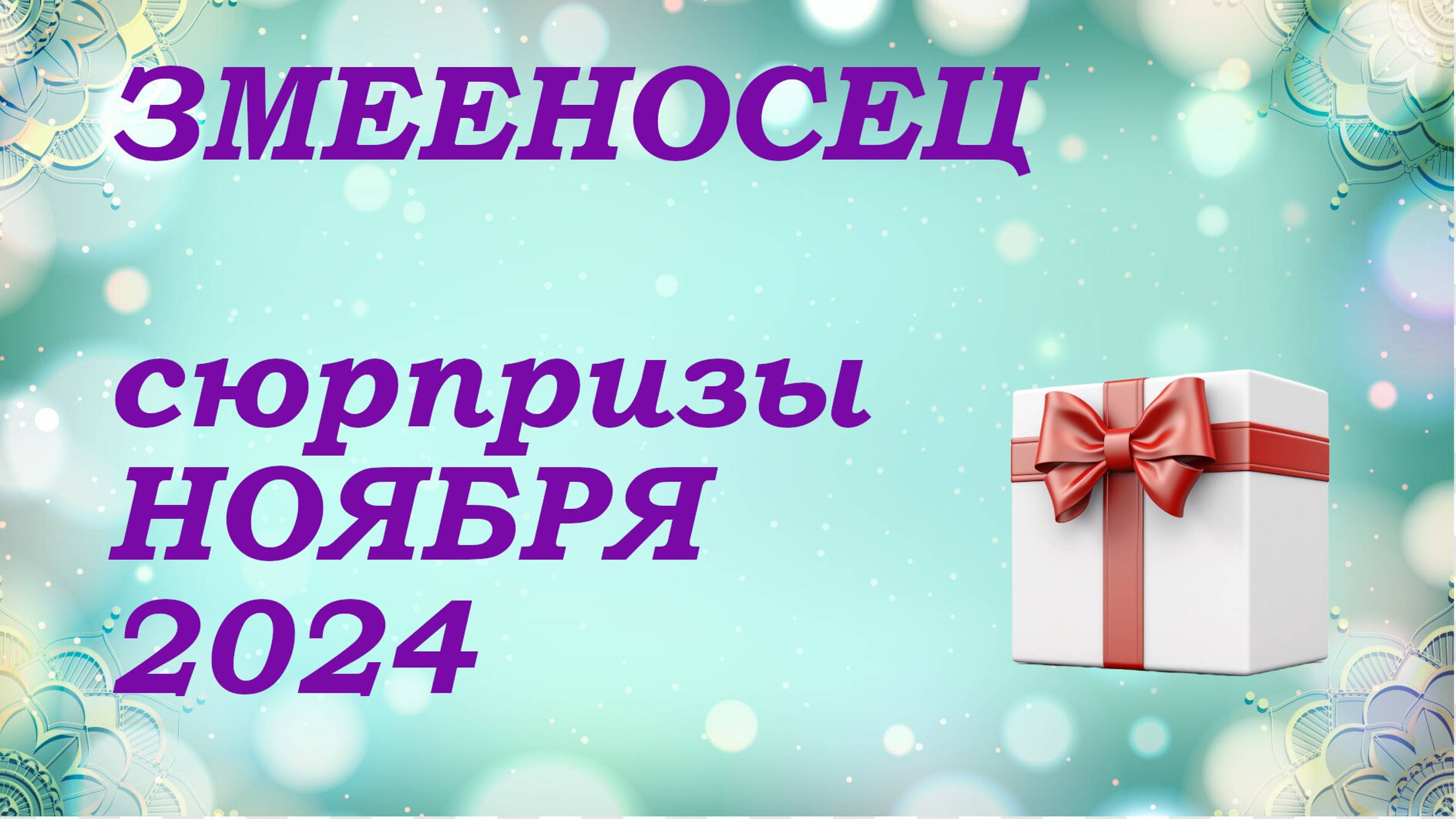 СЮРПРИЗЫ ноября 2024 года для знака ЗМЕЕНОСЕЦ | КИППЕР прогноз