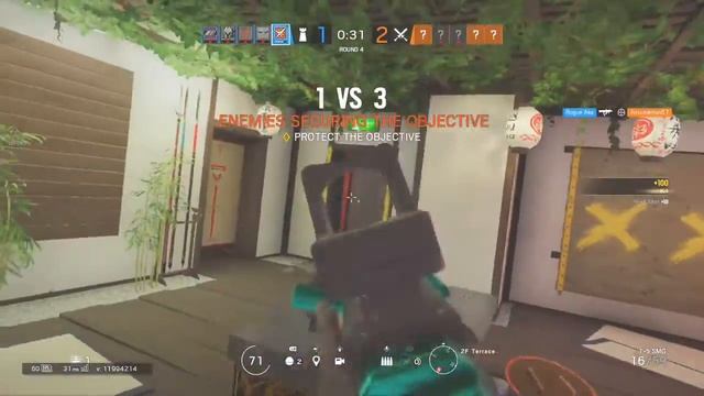 Rainbow Six Siege- Lesion 1v4 clutch