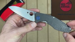 Реплика ножа Spyderco Drunken титан + карбон - обзор!