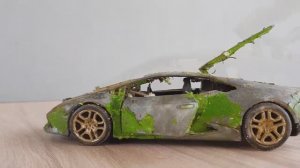 Реставрация модельки суперкара Lamborghini Huracan