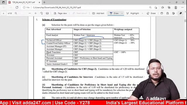 FSSAI Recruitment 2021 | Today's Last Day for Form Filling