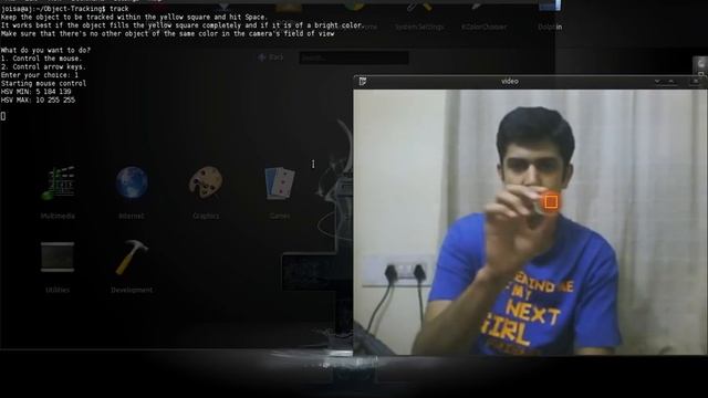 Mouse control by Object tracking - opencv смотреть онлайн