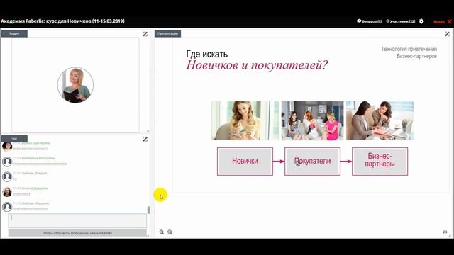 Обучение от Академии Faberlic  2 урок Технология привлечения бизнес партнеров для Новичков смотреть онлайн