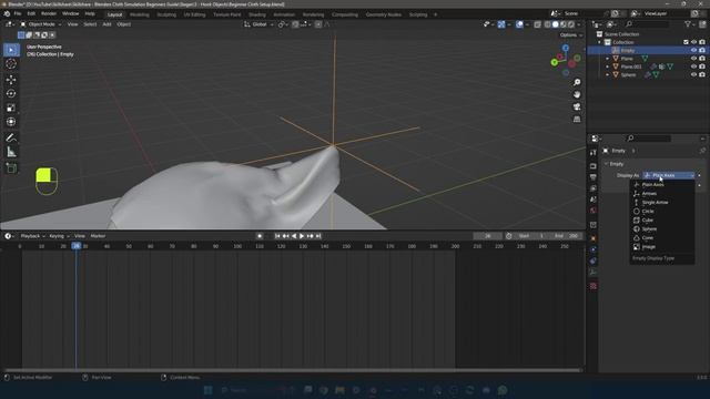 Master 3D Cloth Simulation - Blender - PIXXO 3D_5