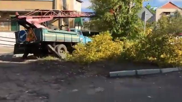 Пилят ветки на ул. Фрунзе-Смоленская в Чите