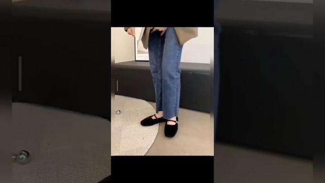 Меховые туфли балетки с ремешком 🔥 #балетки #обувьмосква #туфли
