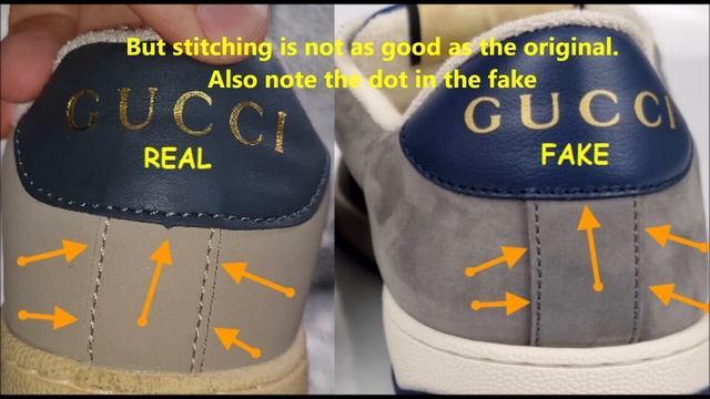 Real vs fake Gucci sneakers. How to spot fake Gucci screener shoes смотреть онлайн