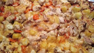 НАИВКУСНЕЙШИЙ УЖИН ИЗ КУРИНОГО ФИЛЕ , КАРТОФЕЛЯ и ОВОЩЕЙ.