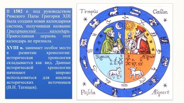 Историческая хронология лекция