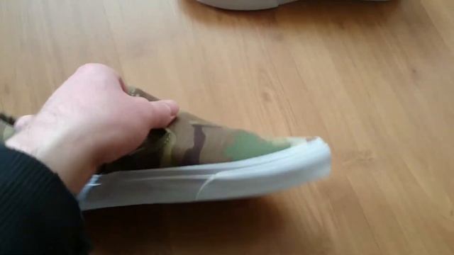 vans classic slip-on CA multicam / coriander unboxing / on feet смотреть онлайн