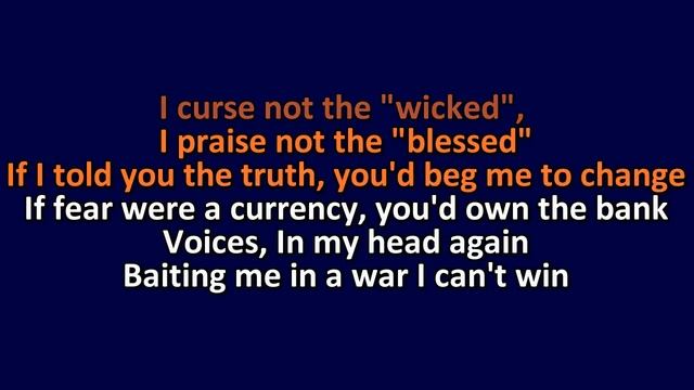 Motionless in White - Voices - Karaoke Instrumental Lyrics - ObsKure