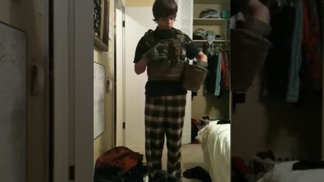 Airsoft loadout before video