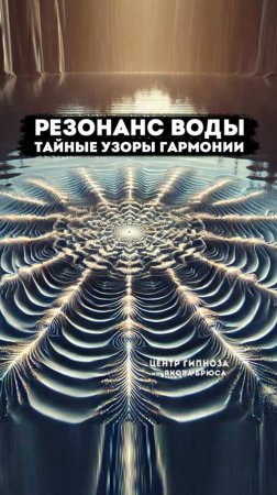 Резонанс воды: Тайные узоры гармонии