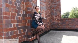 Tight Mini Skirt and Black Tights | Kats little world