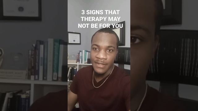 Three signs that therapy may not be for you #therapy #mentalhealth #wellness #counseling #healing