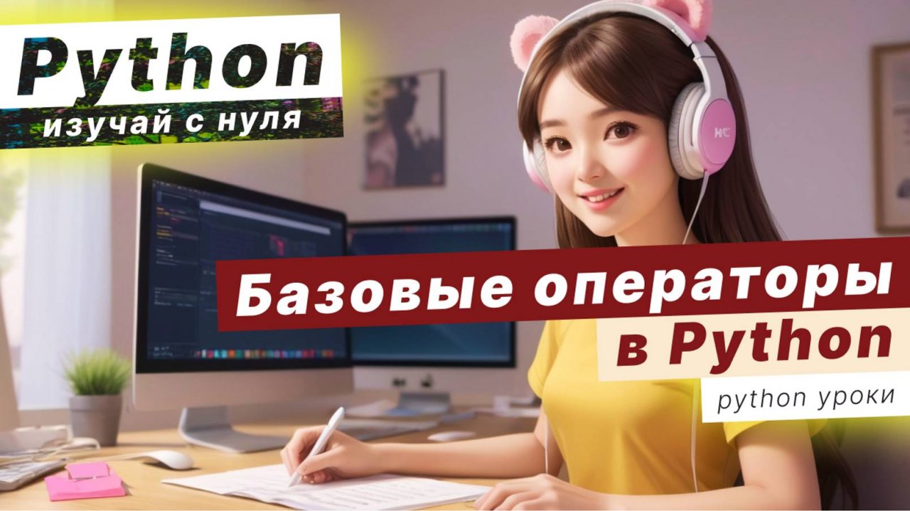 Базовые операторы в Python. Изучай с нуля