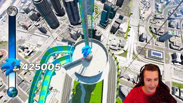 ПРЫЖОК СОНИКА УМНОЖАЕТСЯ С КАЖДЫМ РАЗОМ в ГТА 5 ОНЛАЙН (GTA 5 ONLINE) смотреть онлайн